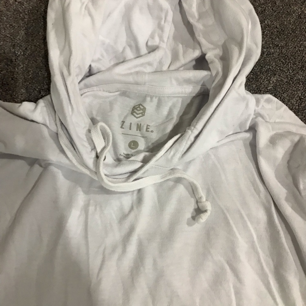Zine Large Short Sleeved Hooded Sweatshirt